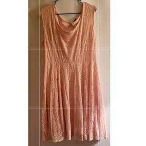 Torrid size 2 pink lace dress
